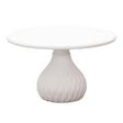 Tulum Ivory Concrete Indoor / Outdoor Round Coffee Table by TOV Furniture at Eve Furniture
