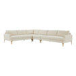 Serena Velvet Large L-Sectional by TOV Furniture at Eve Furniture