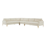 Serena Velvet Large L-Sectional by TOV Furniture at Eve Furniture