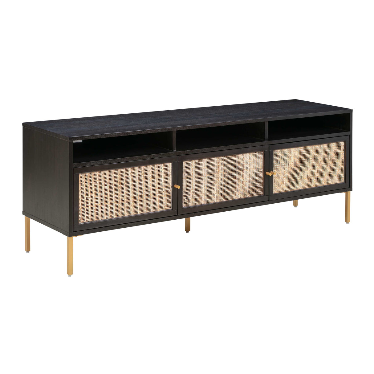 Sierra Cane Media Console by TOV Furniture at Eve Furniture