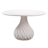 Tulum Ivory Concrete Indoor / Outdoor 47" Round Dining Table by TOV Furniture at Eve Furniture
