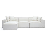 Mindy Chenille Basketweave Modular Sectional by TOV Furniture at Eve Furniture