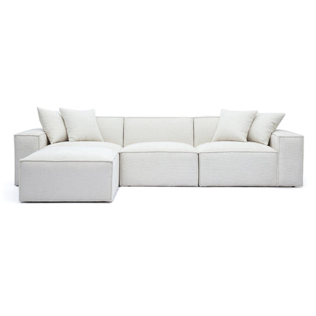 Mindy Chenille Basketweave Modular Sectional by TOV Furniture at Eve Furniture