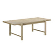 Gata Light Teak Outdoor 87" Rectangular Dining Table by TOV Furniture at Eve Furniture