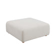 Hangover Cream Boucle Ottoman by TOV Furniture at Eve Furniture