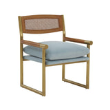 Harlow Rattan Velvet Chair by TOV Furniture at Eve Furniture