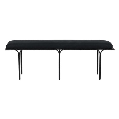 Bryn Black Bench by TOV Furniture at Eve Furniture