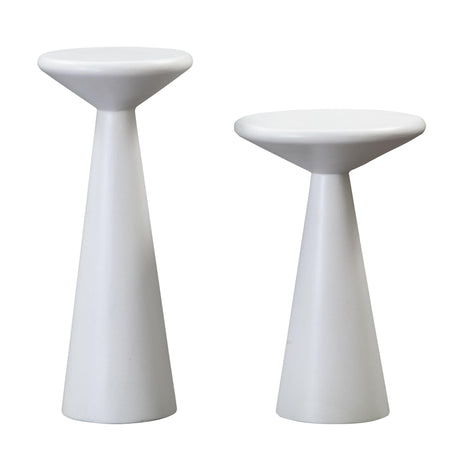 Gianna Concrete Accent Tables - Set of 2 by TOV Furniture at Eve Furniture