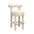 Carmel Cream Velvet Counter Stool by TOV Furniture at Eve Furniture