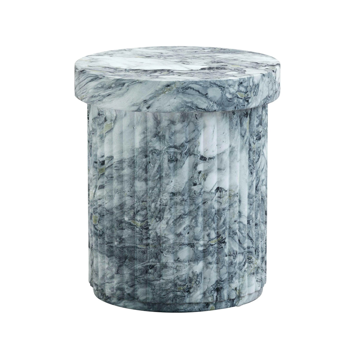 Serafina Marble Pattern Concrete Indoor / Outdoor Side Table by TOV Furniture at Eve Furniture