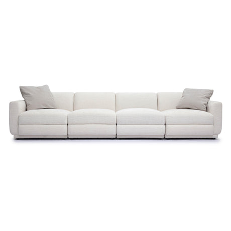 Perry Cream Chenille Modular Long Sofa by TOV Furniture at Eve Furniture