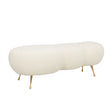 Welsh Faux Shearling Bench by TOV Furniture at Eve Furniture