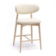 Zinea Performance Textured Velvet Counter Stool by TOV Furniture at Eve Furniture