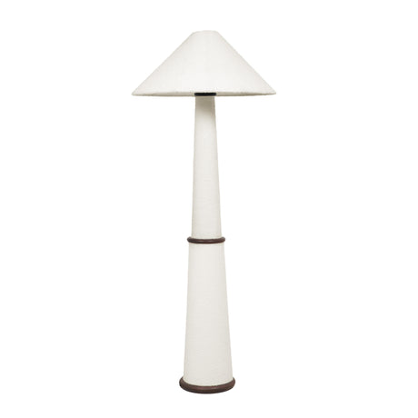 Faith White Boucle Floor Lamp by TOV Furniture at Eve Furniture