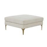 Serena Velvet Ottoman by TOV Furniture at Eve Furniture