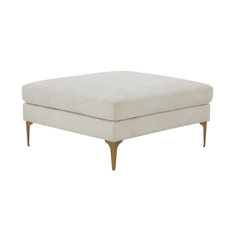 Serena Velvet Ottoman by TOV Furniture at Eve Furniture