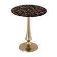 Gold Goathide Side Table by TOV Furniture at Eve Furniture