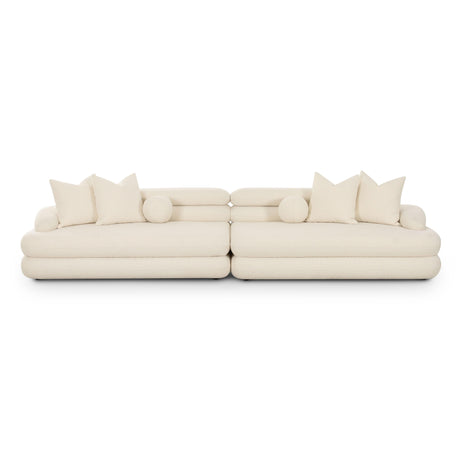 Lulu Cream Boucle Modular Sofa by TOV Furniture at Eve Furniture