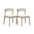 Gata Cream Outdoor Dining Chair - Set of 2 by TOV Furniture at Eve Furniture