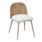 Alexa Rattan Performance Fabric Dining Chair by TOV Furniture at Eve Furniture