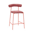 Liliana Performance Velvet Stool by TOV Furniture at Eve Furniture