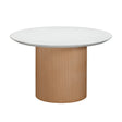 Rose Faux Terrazzo and Terracotta Concrete Indoor / Outdoor 47" Round Dining Table by TOV Furniture at Eve Furniture