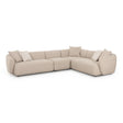 Sylvie Cream Boucle 4-Piece Sectional by TOV Furniture at Eve Furniture