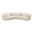 Misty Cream Boucle Modular L-Sectional by TOV Furniture at Eve Furniture