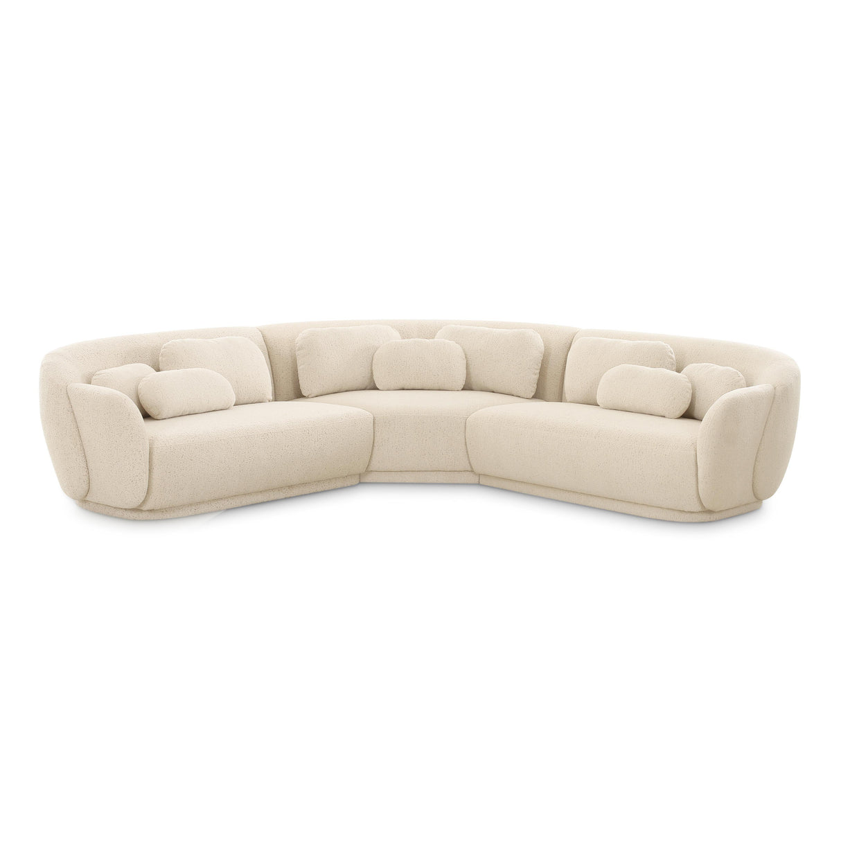 Misty Cream Boucle Modular L-Sectional by TOV Furniture at Eve Furniture