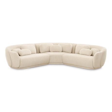 Misty Cream Boucle Modular L-Sectional by TOV Furniture at Eve Furniture