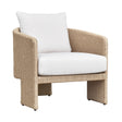 Alexa Rattan Performance Fabric Outdoor Armchair by TOV Furniture at Eve Furniture