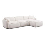 Travie Performance Corduroy Velvet 4-Piece Modular Sectional by TOV Furniture at Eve Furniture