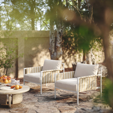 Dunes Cream Outdoor Armchair by TOV Furniture at Eve Furniture