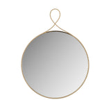 Ravina Braided Brass Round Wall Mirror by TOV Furniture at Eve Furniture