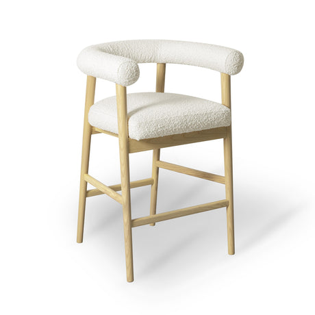 Spara Performance Boucle Counter Stool by TOV Furniture at Eve Furniture