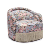 Pamela Spring Floral Print Tasseled Lounge Chair by TOV Furniture at Eve Furniture