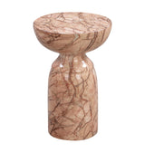 Rue Marble Indoor / Outdoor Round Side Table by TOV Furniture at Eve Furniture
