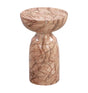 Rue Marble Indoor / Outdoor Round Side Table by TOV Furniture at Eve Furniture