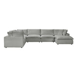 Cali Performance Fabric Modular 7-Piece Large Chaise Sectional by TOV Furniture at Eve Furniture