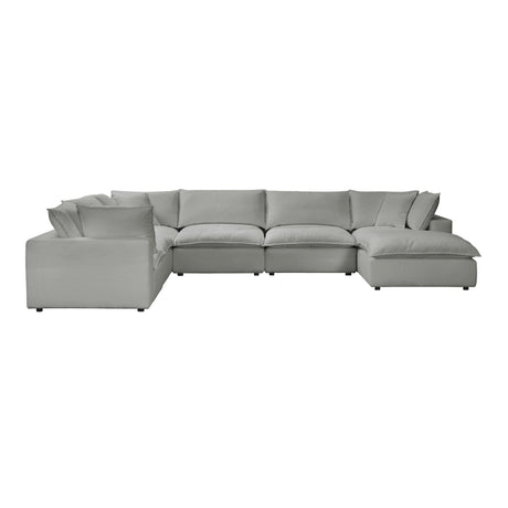 Cali Performance Fabric Modular 7-Piece Large Chaise Sectional by TOV Furniture at Eve Furniture