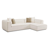 Tristine Cream Linen Sectional by TOV Furniture at Eve Furniture
