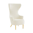 Julia Velvet Channel Tufted Wingback Chair by Inspire Me! Home Decor by TOV Furniture at Eve Furniture