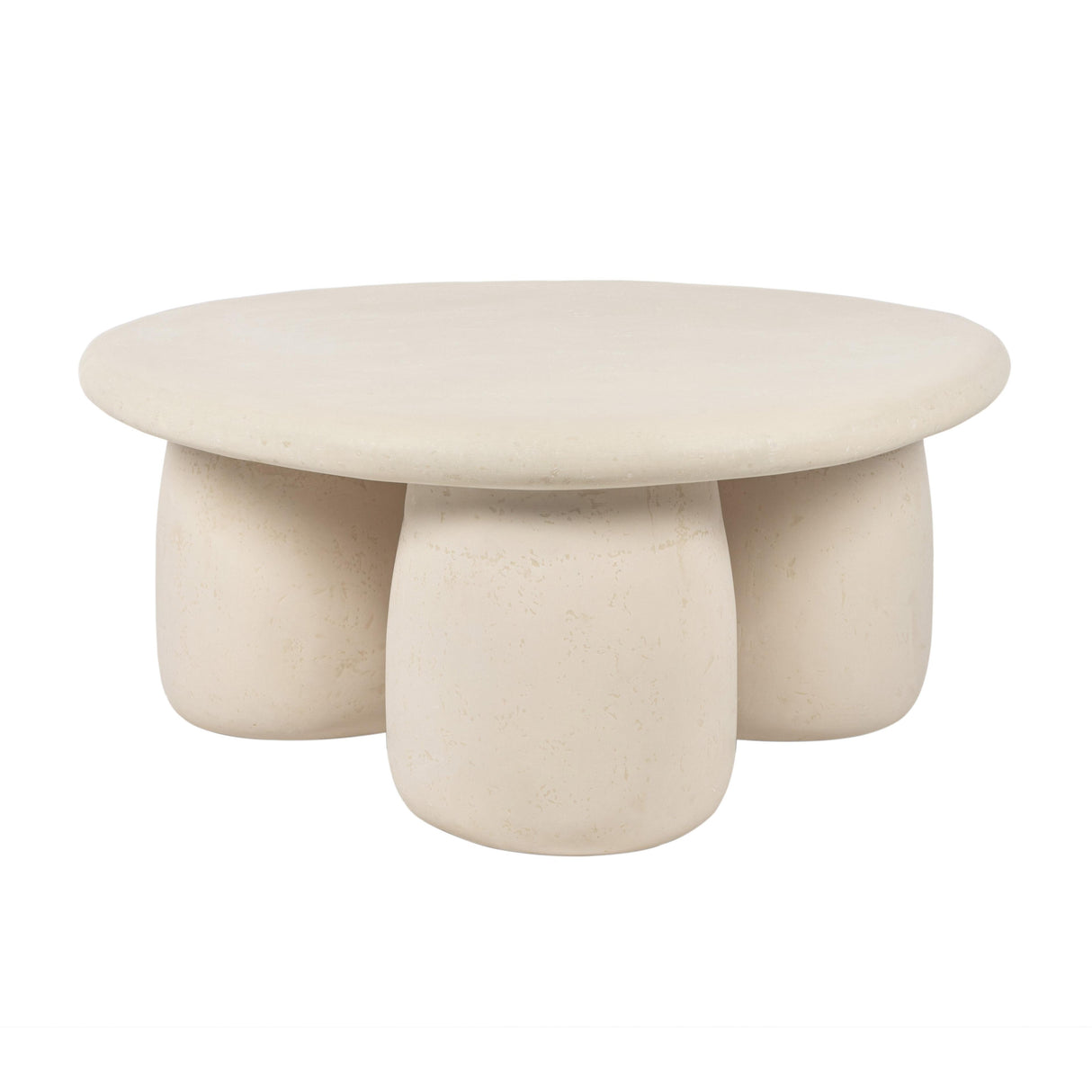 Rahul Cream Round Coffee Table by TOV Furniture at Eve Furniture