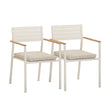 Sardinia Cream Outdoor Dining Chair - Set of 2 by TOV Furniture at Eve Furniture