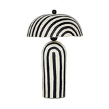 Maiori Striped Papier Mache Table Lamp by TOV Furniture at Eve Furniture