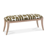 Arielle Olive & White Embroidered Bench by TOV Furniture at Eve Furniture