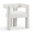 Sloane Bone White Upcycled Fabric Chair by TOV Furniture at Eve Furniture
