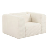 Tarra Fluffy Oversized Corduroy Armchair by TOV Furniture at Eve Furniture