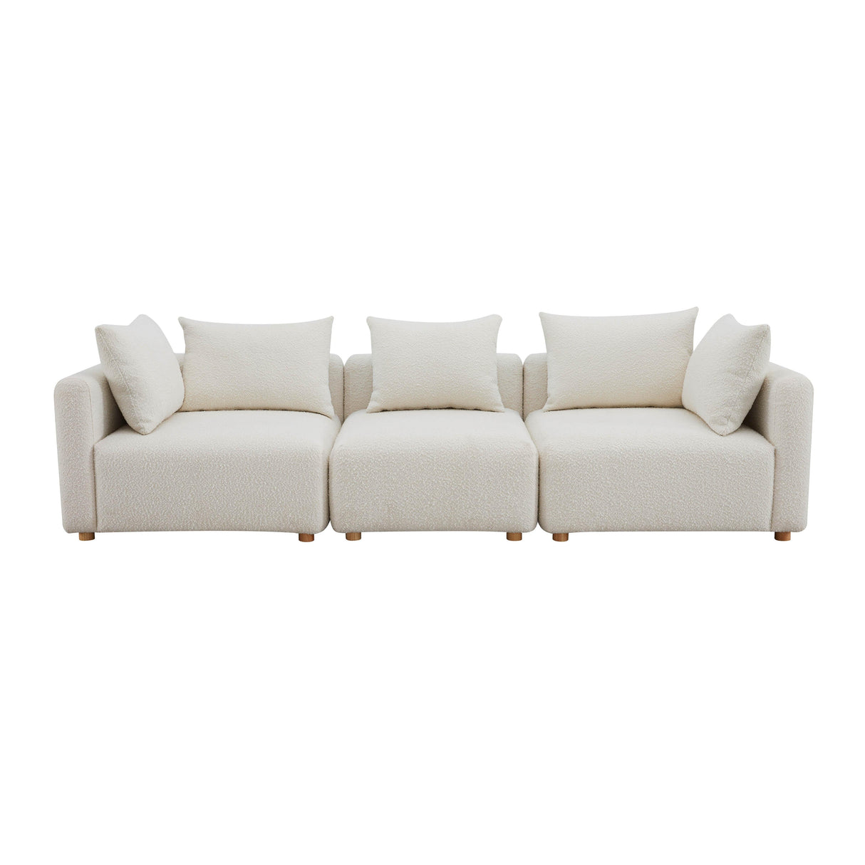 Hangover Cream Boucle Sofa by TOV Furniture at Eve Furniture