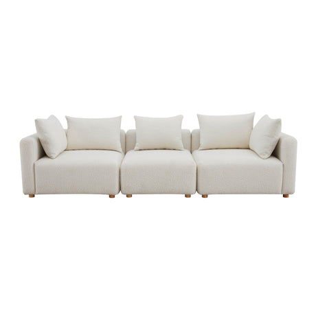 Hangover Cream Boucle Sofa by TOV Furniture at Eve Furniture